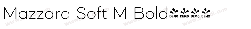 Mazzard Soft M Bold字体转换